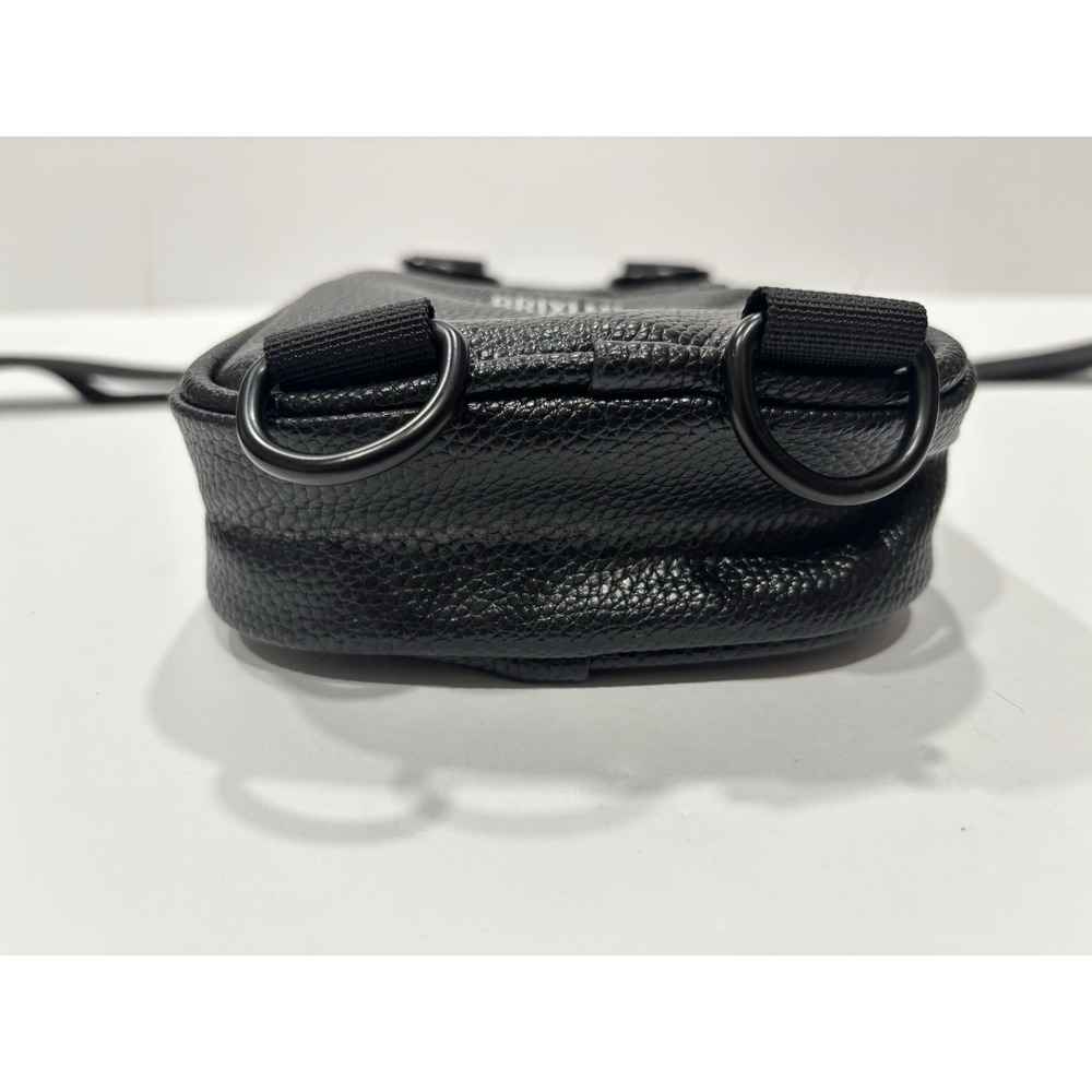 Brixley Black Leather Crossbody Bag Chic Travel City Minimalist - Picture 8 of 10